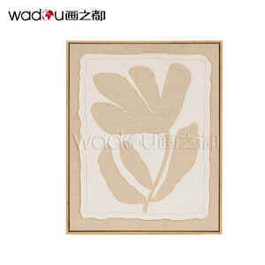 Flowers Framed Art- Cotton Canvas For Embroidery & PS Frame