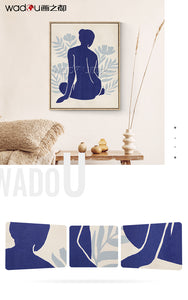 Woman  Framed Art -Matte Canvas and Velvety Foam & PS Frame