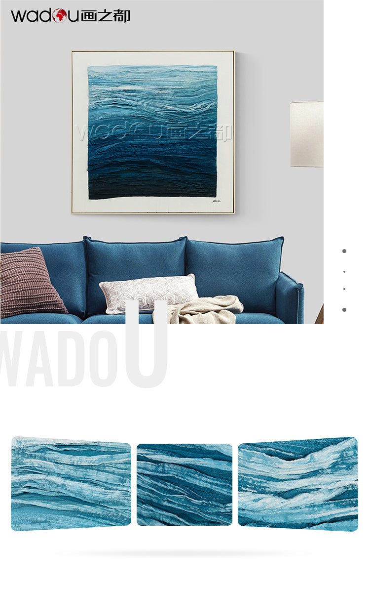 One Hundred Percent Art -Hand painting  Art & Wood Frame