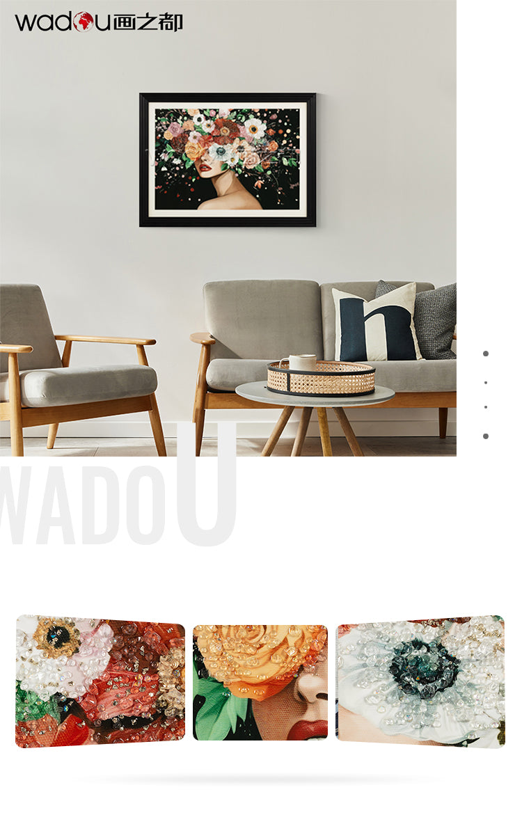 Crystal Printing Framed Art -Papper Printing and  Crystal & PE Frame