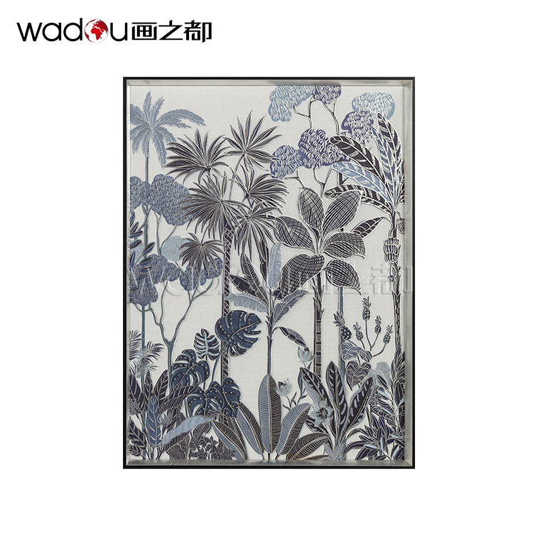 Grove Framed Art -Foil On Glass and Flatbed Printinag & PE Frame