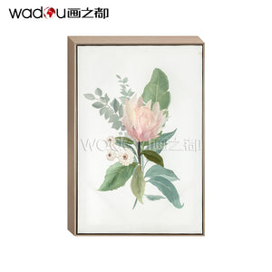 Flower art with 50% tinted gel-Canvas Printed