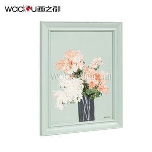 Flower Framed Art -Hand Printing Art & Frame