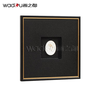 Flower Framed Art - Vacuum Forming and Gold Foil On The Surface of the Plaster& PS Frame
