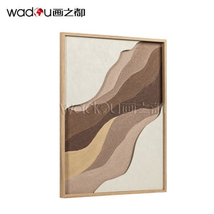 MDF Engraving with Sand Stone Printed and PS Frame & LED Light