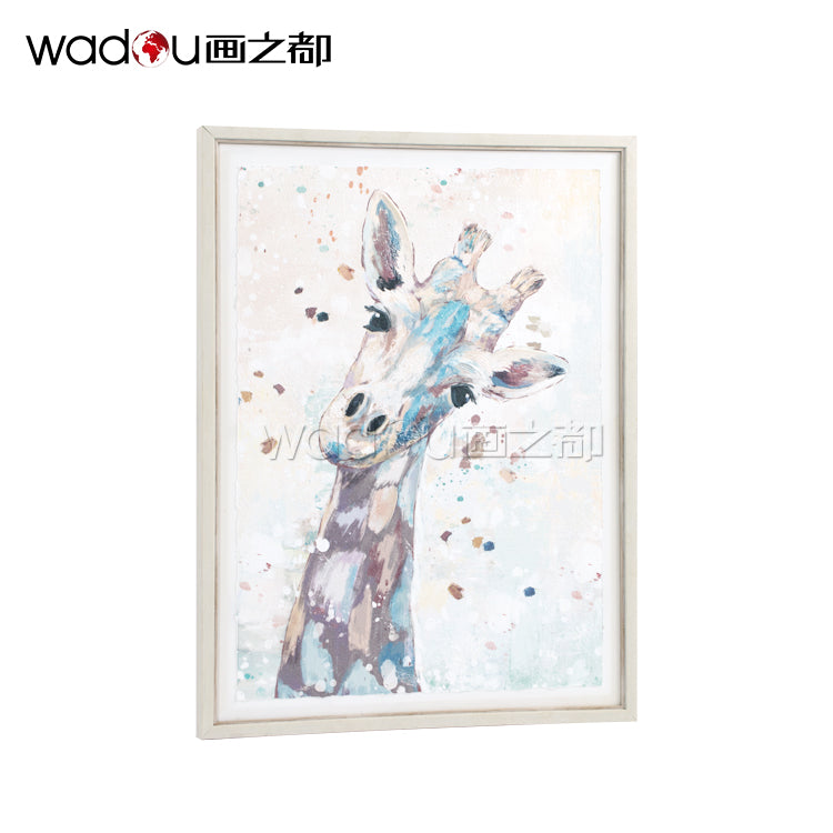 Framed art-Digital print with rubbing paper mounted by canvas background&30% tinted gel