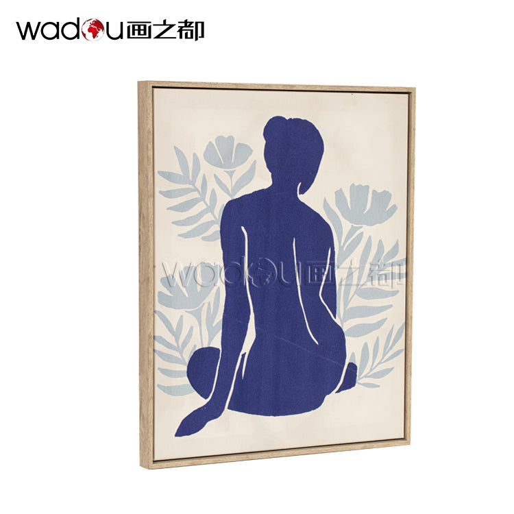 Woman  Framed Art -Matte Canvas and Velvety Foam & PS Frame