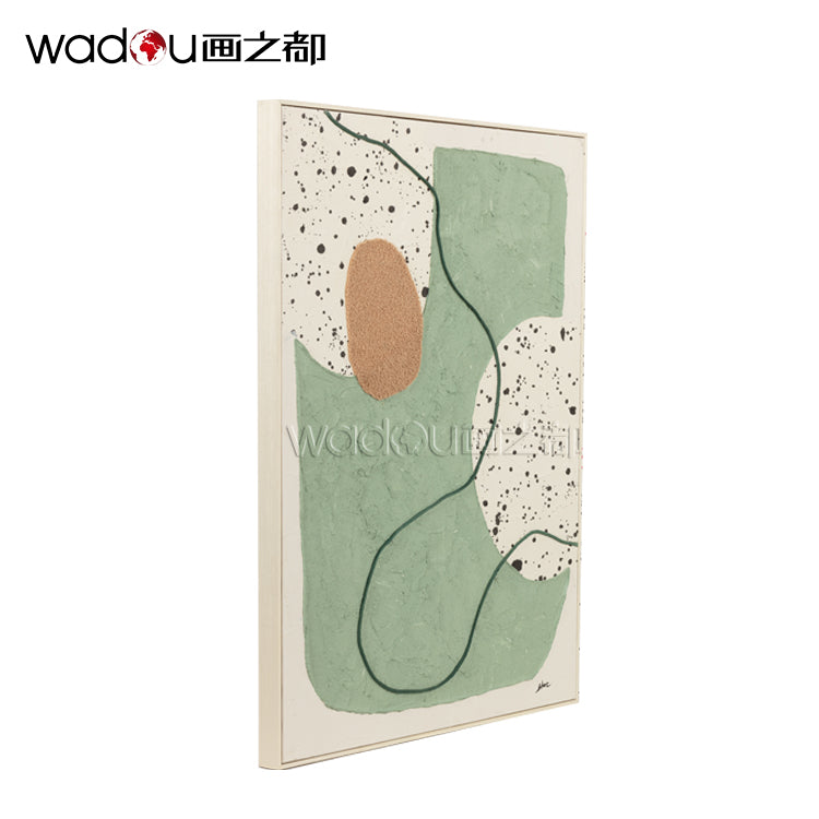 One Hundred Percent Art -Hand painting  Art & Wood Frame