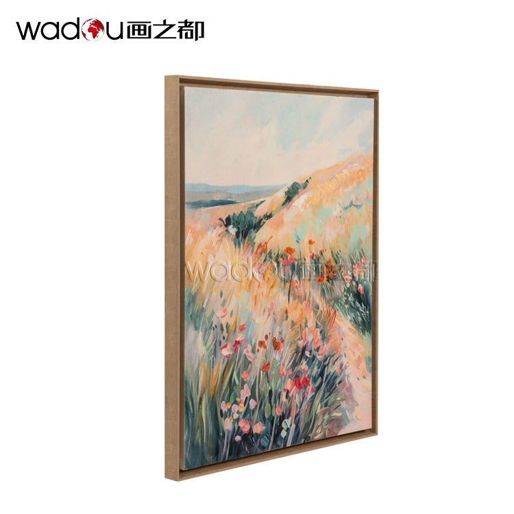 Scenery Framed Art -Flat Bed Print and 50% Brushwork Art & PS Frame