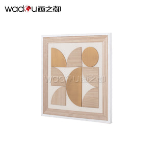 Wood art-Linen mounted 3mm MDF&5mm single MDF&Spray paint&Precisely Carving