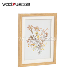 Frame art-2mm glass & paper printing & 50% tinted gel mounted on MDF board +paper Jam