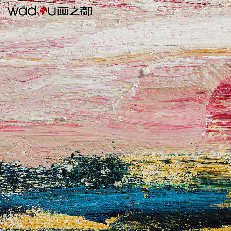 One Hundred Percent Art -Hand Paint  Art &Wood Frame