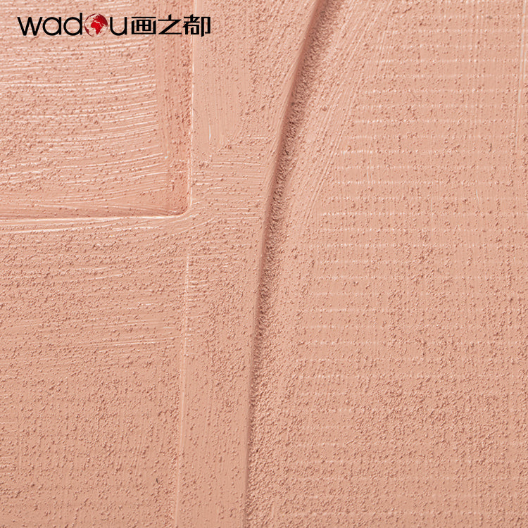 Abstract Art - Vacuum Forming with Textured Sand Stone Printing & Wood Frame