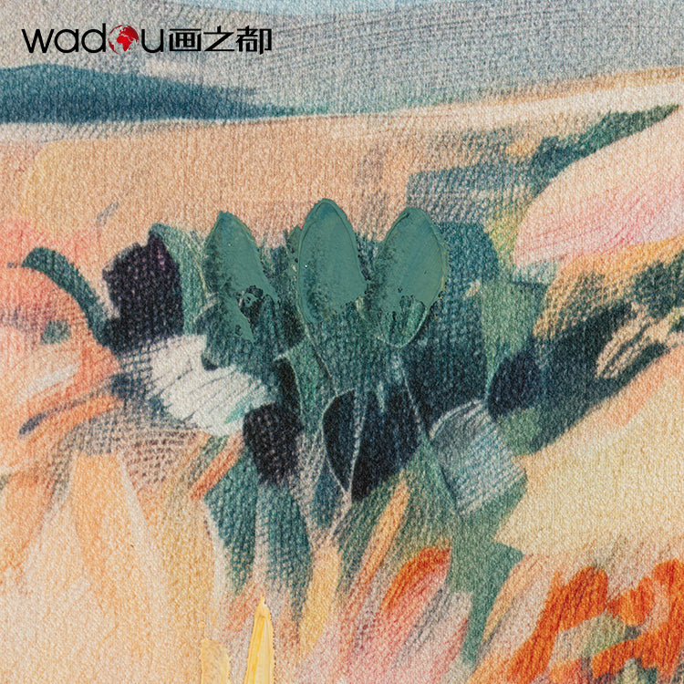 Scenery Framed Art -Flat Bed Print and 50% Brushwork Art & PS Frame