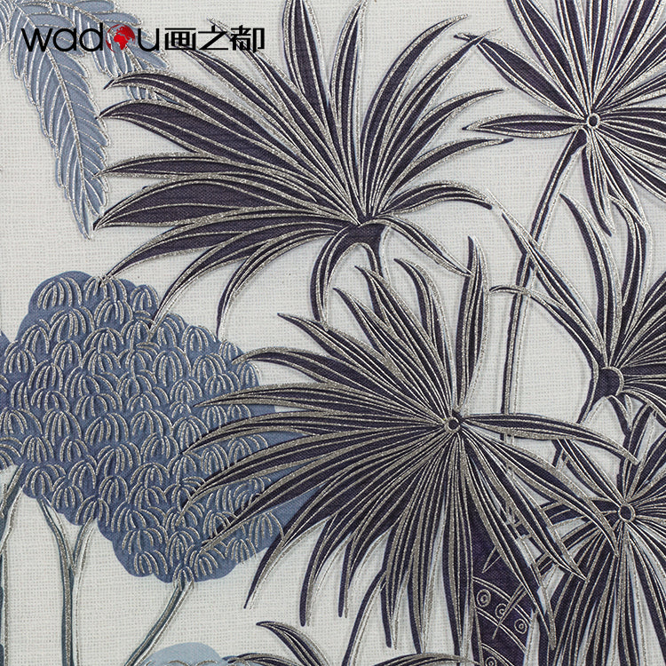 Grove Framed Art -Foil On Glass and Flatbed Printinag & PE Frame