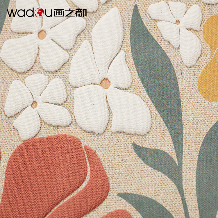Flower art - Printed Canvas with High Foam - 40x50cm