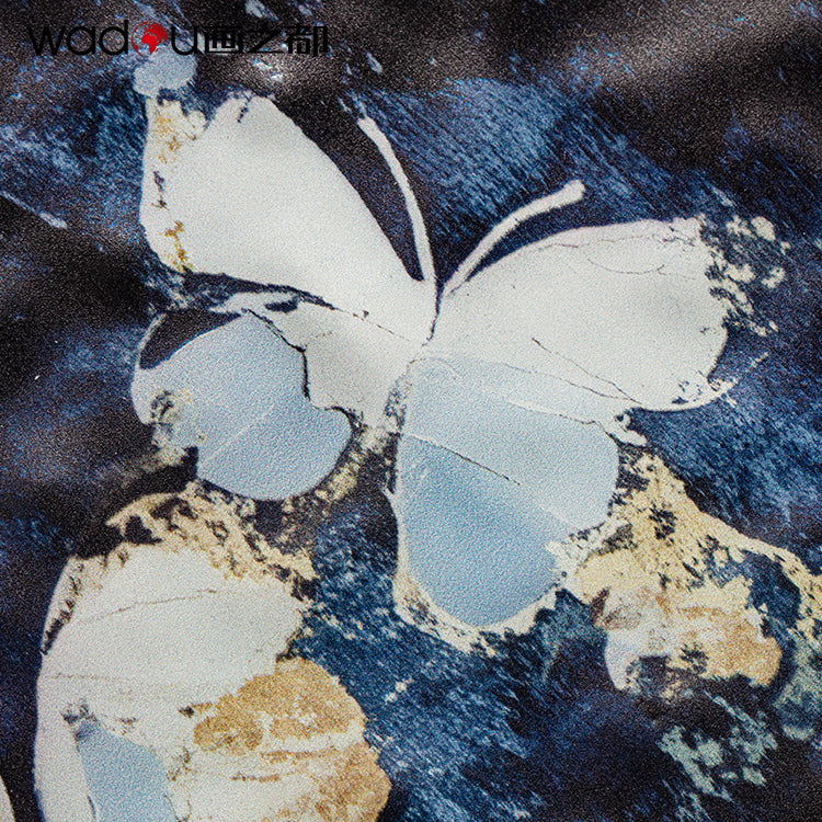 ButterFly Framed Art -Flatbed Print KT Board and Linen Paper with Glass &PS Frame