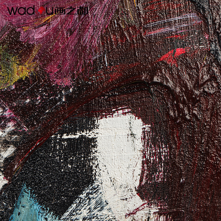 One Hundred Percent Art -Hand Paint  Art &Wood Frame