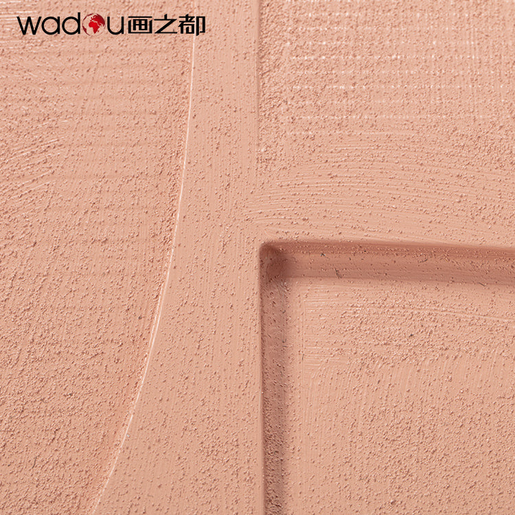 Abstract Art - Vacuum Forming with Textured Sand Stone Printing & Wood Frame