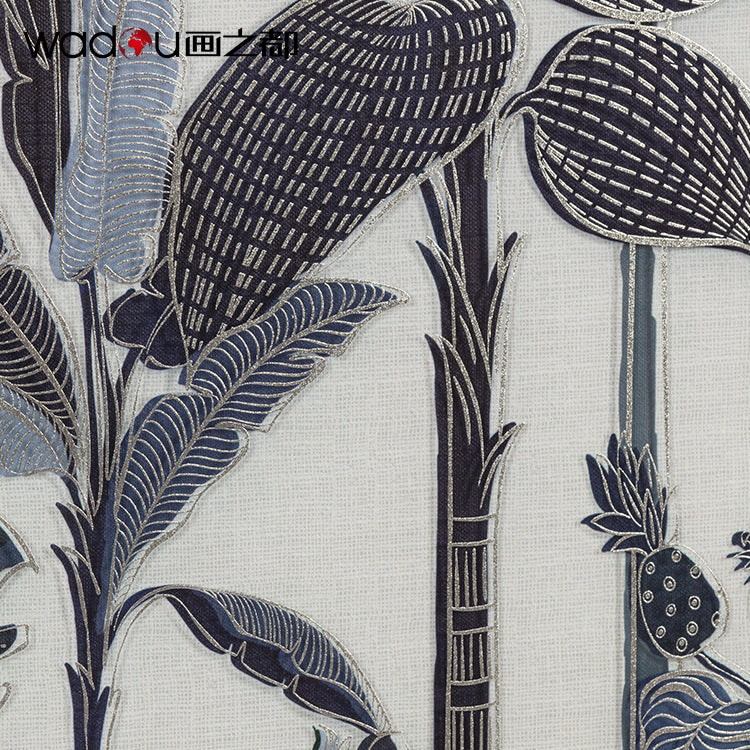 Grove Framed Art -Foil On Glass and Flatbed Printinag & PE Frame