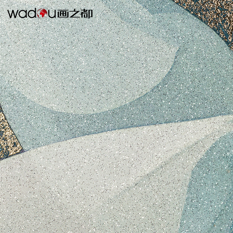 Flowers Framed Art -Heavy Glitter Canvas and Embossed foil  & PS Frame