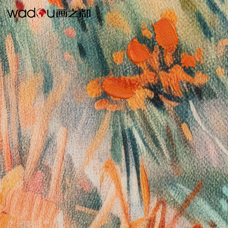 Scenery Framed Art -Flat Bed Print and 50% Brushwork Art & PS Frame