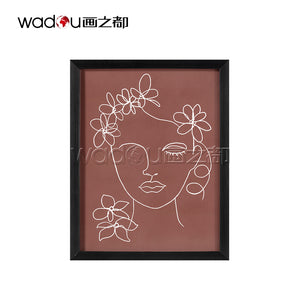 Line Abstract Portrait ---Frame Art