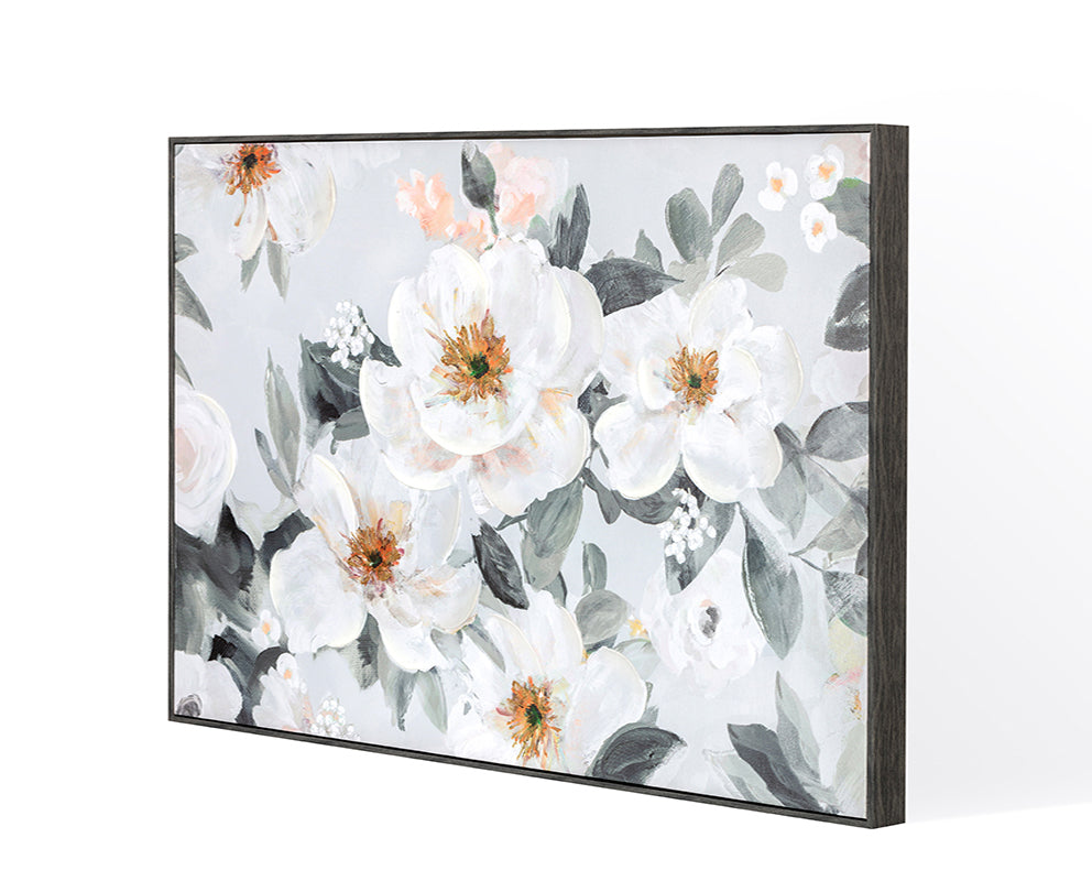 Digital print & 50% Tinted gel - flowers  art