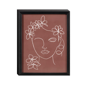 Framed Art - 2mm Glass & Drawing paper printed mounted 3mm MDF mounted black paper